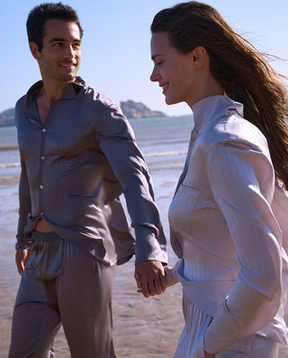 Aimer 25SS Luxury Mulberry Silk Lounge Set