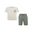Light beige and dark brown